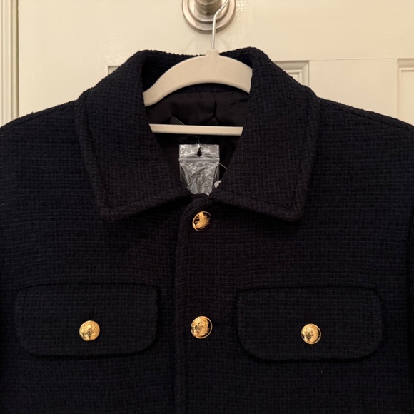 NWT Nili Lotan Paola Jacket in Dark Navy Size Medium (Retail: $1,150) - Picture 6 of 10